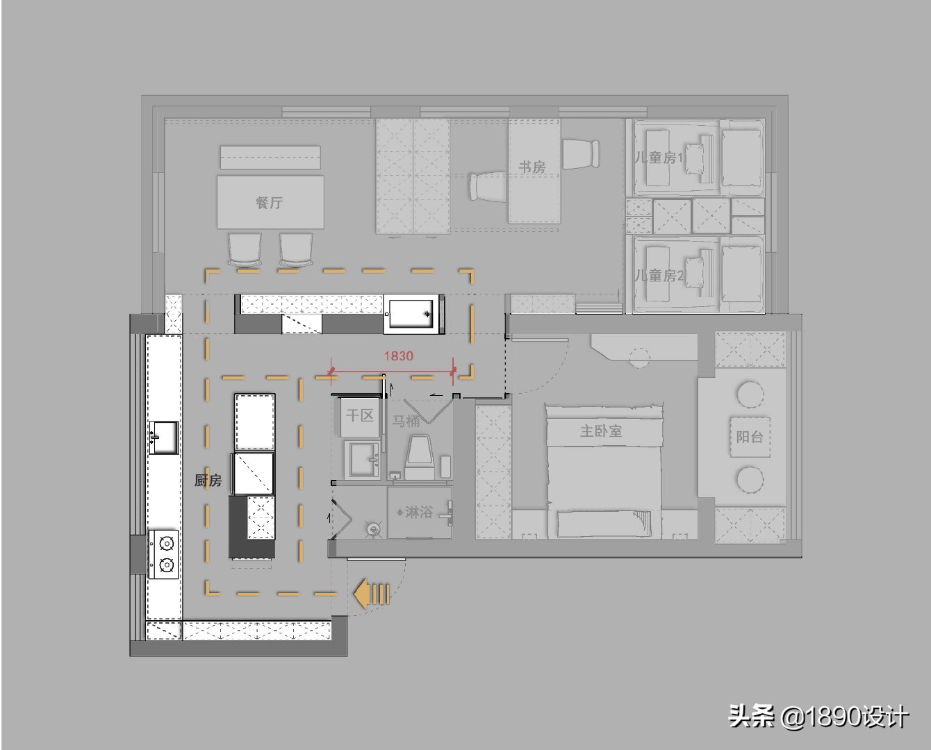 合肥66平米旧房改造,合肥70平老房改造装修