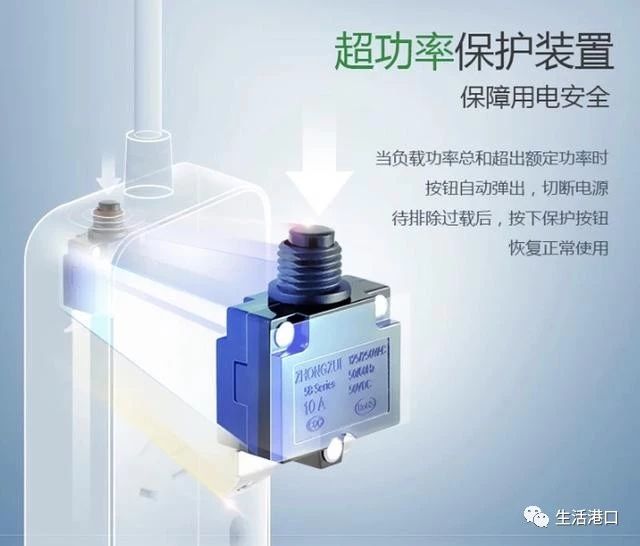 插排上有个红色按钮没事不要乱按听电工一解释才知道用处很大