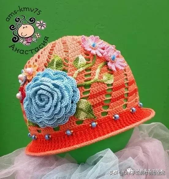 有气质的遮阳帽钩织教程,钩织遮阳帽全教程