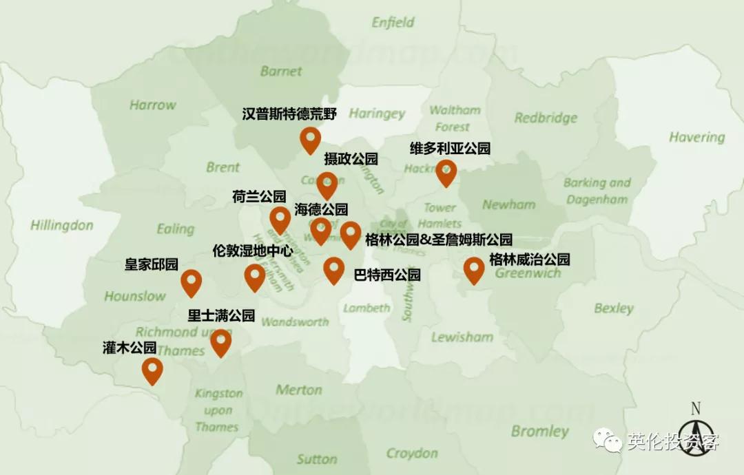 英国伦敦肯辛顿公园,伦敦富人区小众公园