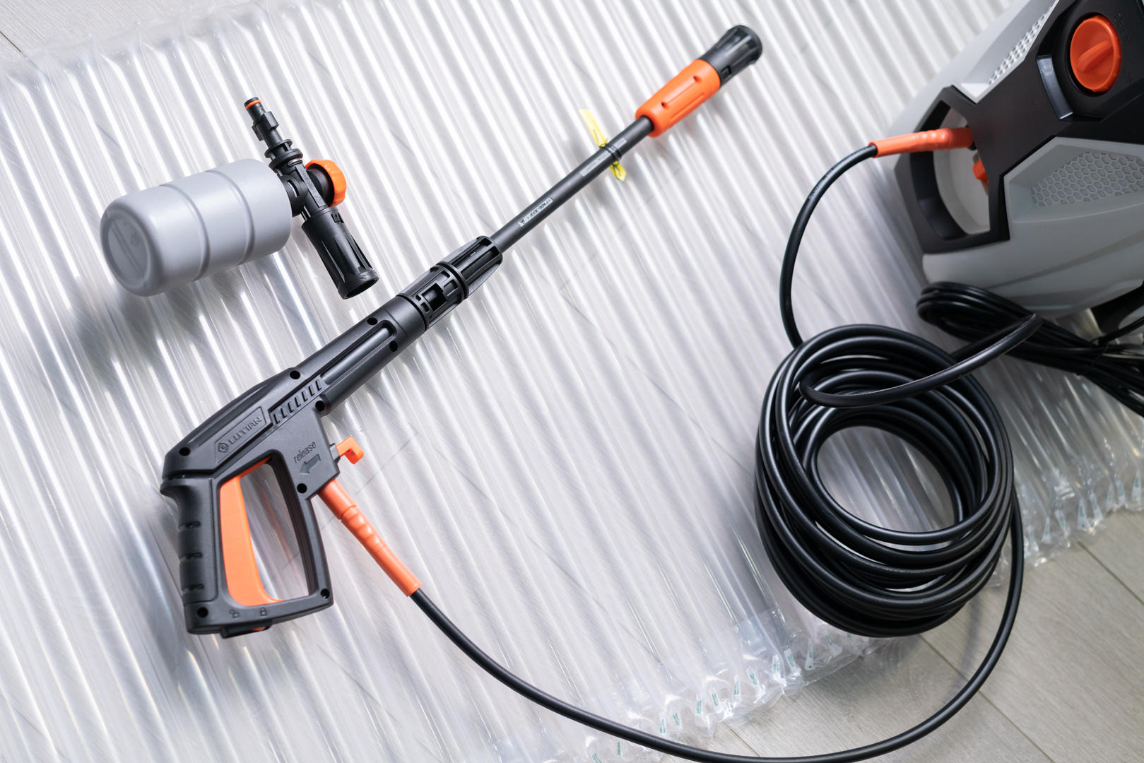 半价入手绿田悟空g4c洗车机,绿田悟空高压洗车机安装教程