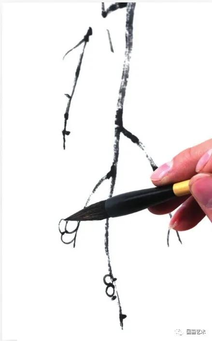 怎样画梅竹松树图片,儿童国画梅花入门画法步骤