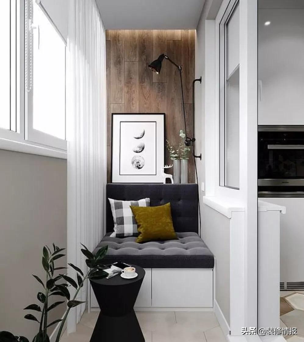 阳台改卧室装修效果图小户型,卧室通阳台推拉门还是改窗户好