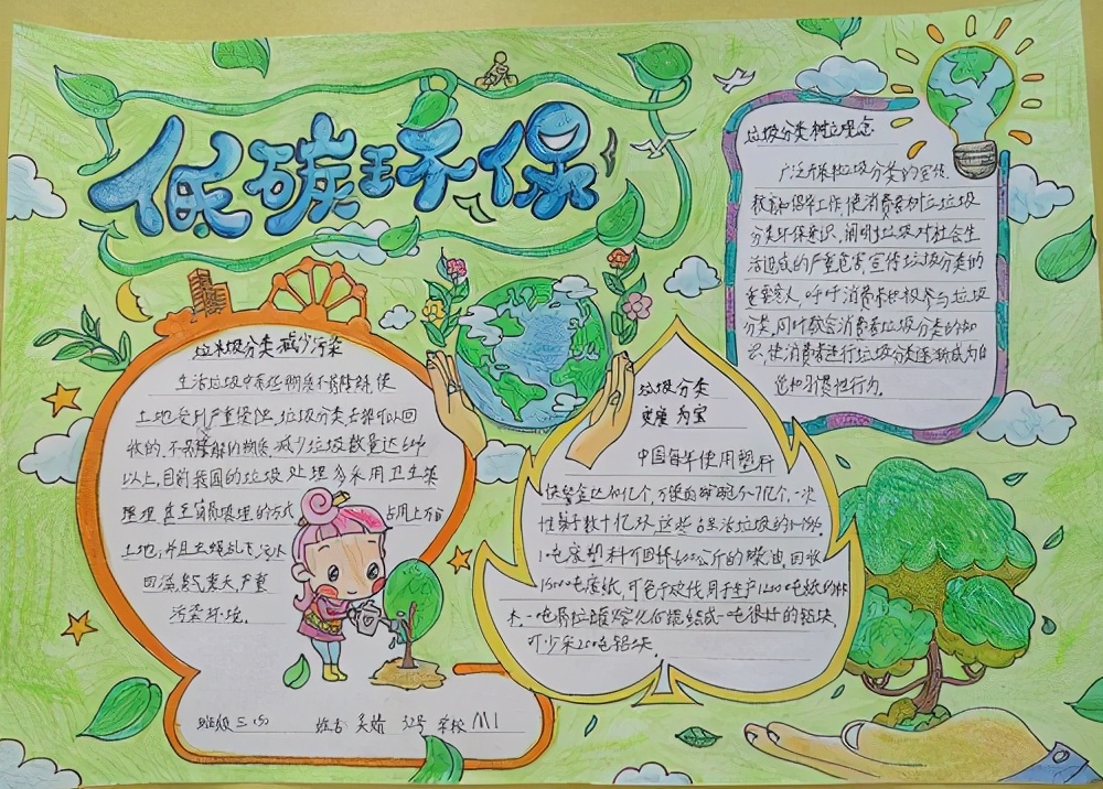 寒假小学生自制手抄报简单,开学了给孩子准备一套手抄报模板