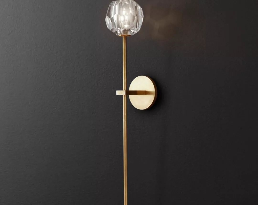 手工铜制水晶灯饰,水晶石手工灯