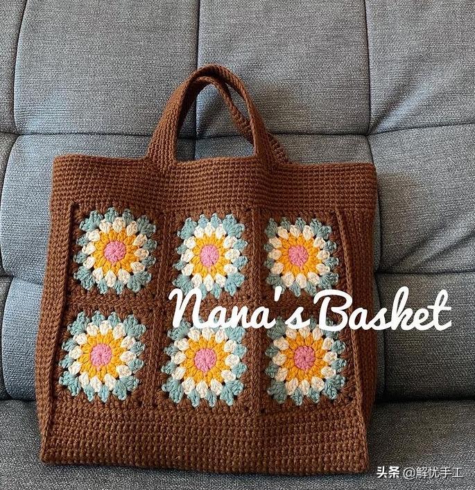 简单漂亮的小包包钩针教程,韩国钩针钩桌布花样教程