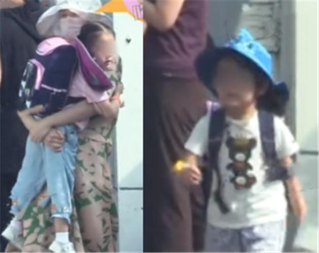 张杰谢娜同框只能看见侧脸,张杰谢娜一家四口的第一次同台