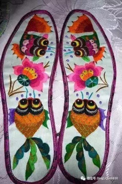 刺绣作品简单的,老式刺绣喜字的鞋垫刺绣方法