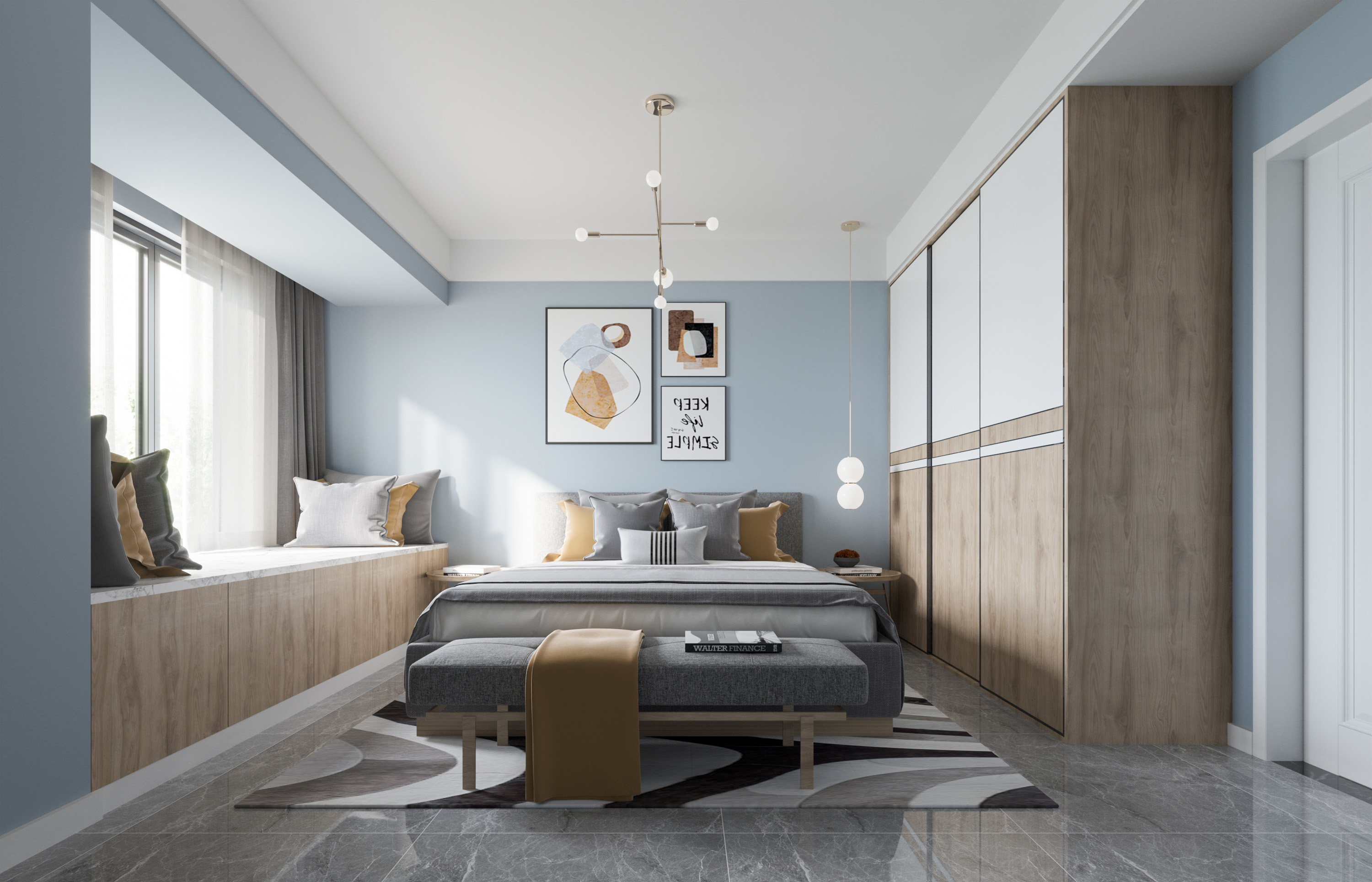 设计师装饰画案例,设计师分享手绘画装饰画