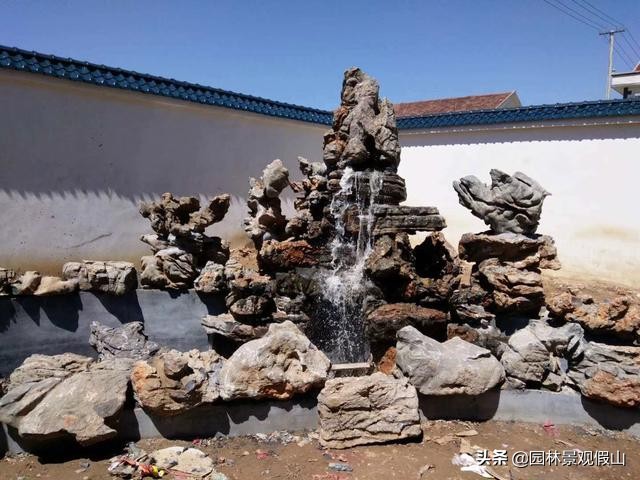 自己动手做墙壁假山流水景观,自己动手制作假山假石块