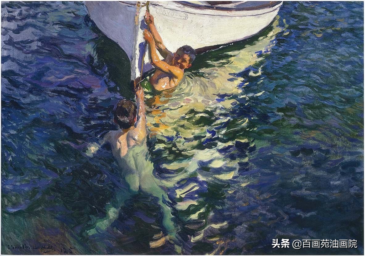 油画风景画法入门教程视频,油画风景基础知识海水应该怎样画