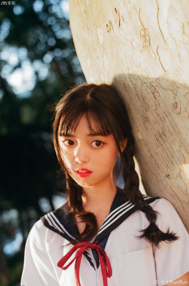 日系校园制服拍摄,日系美少女写真制服套装