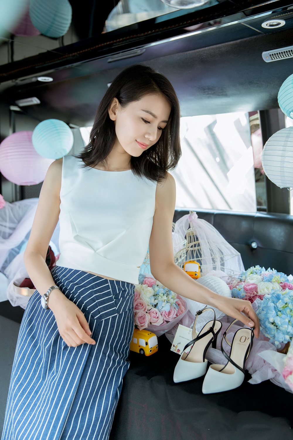 高圆圆气质穿搭高级感,高圆圆法国度蜜月