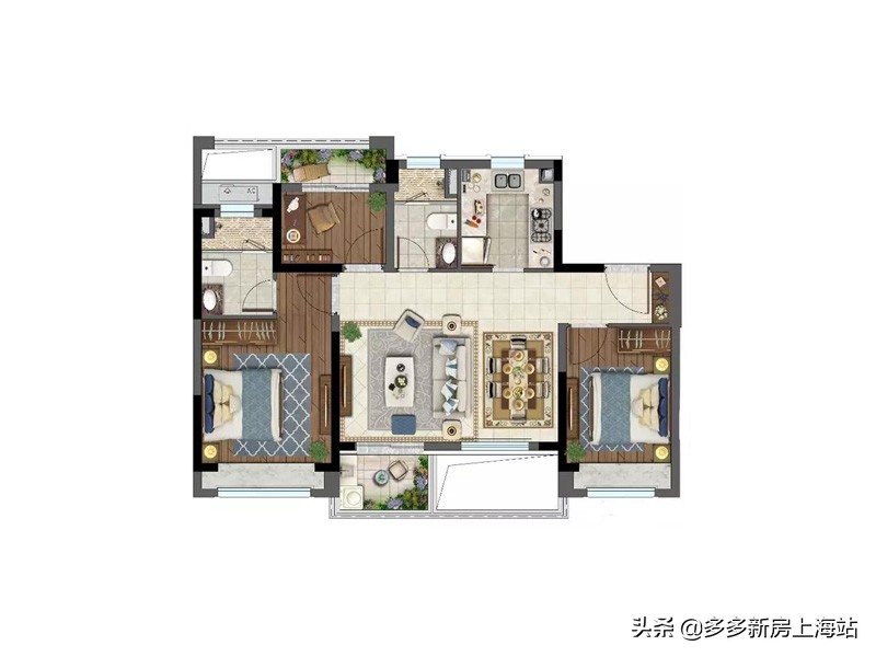 公交10分钟直达地铁站,浦东新场90平“神户型”总价380万起!