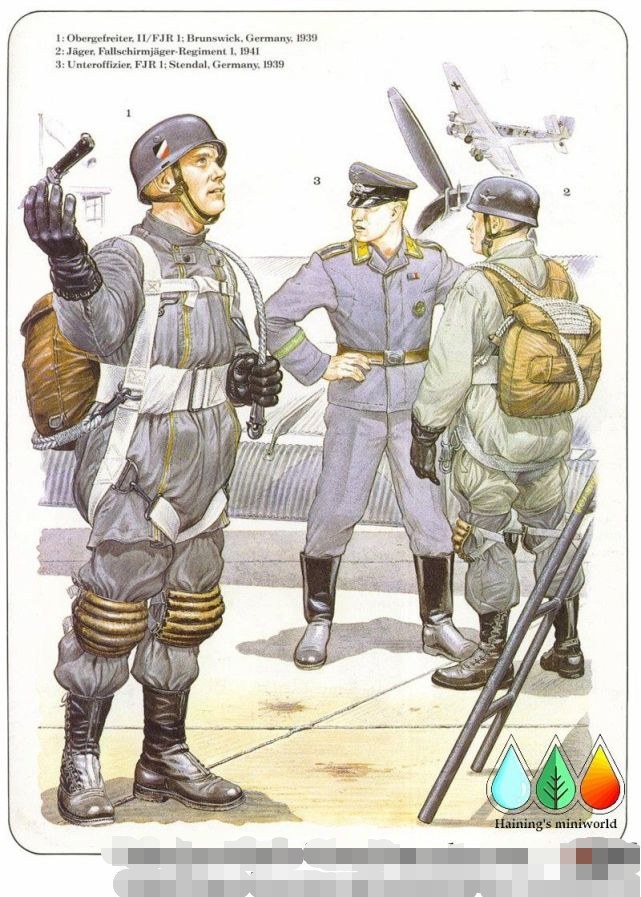 二战德军单兵装备图片,德军空降军服