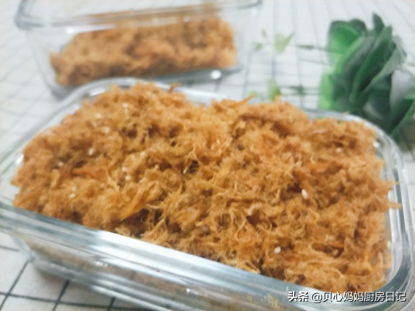 鸡肉松怎么做能蓬松8个月宝宝吃,肉松小贝的胚子怎么做会很蓬松