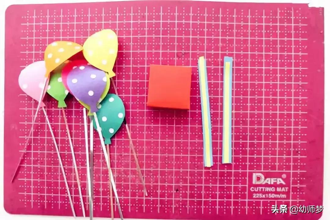 幼儿园贺卡吊饰,可以粘贺卡的吊饰