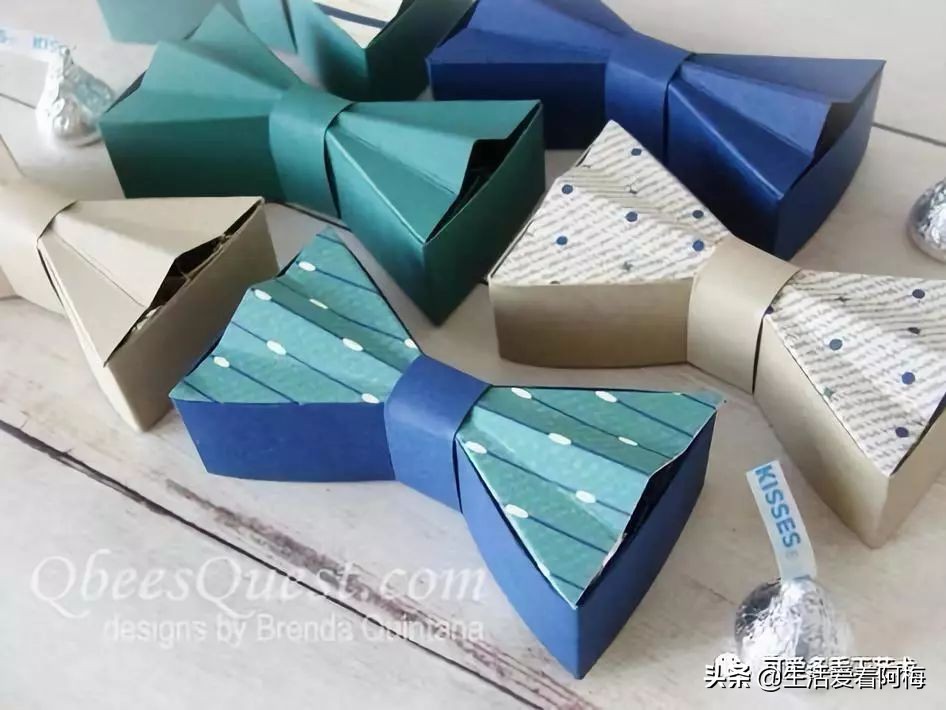 手工制作纸折的礼品盒,纸手工折盒教程