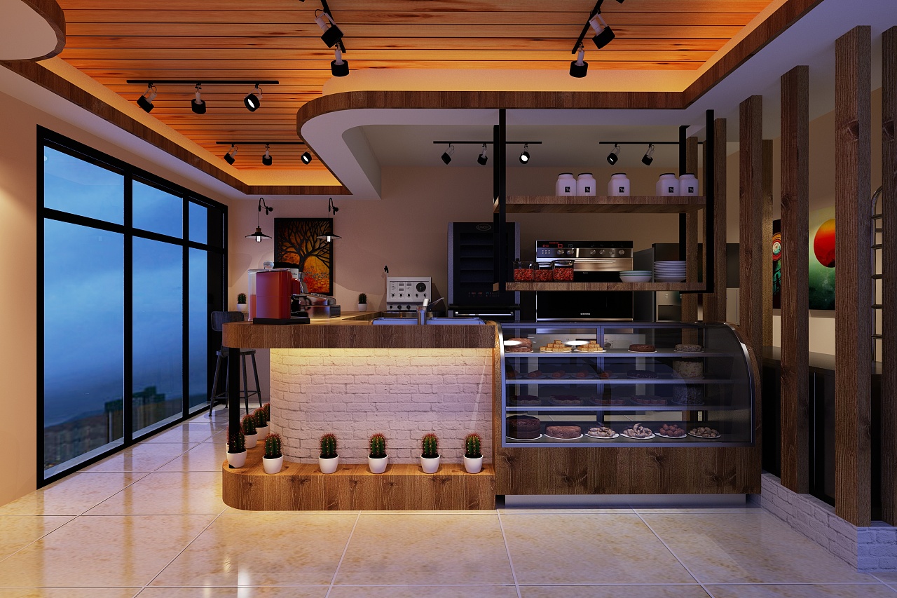 蛋糕展示柜维修图,面包柜展示柜效果图