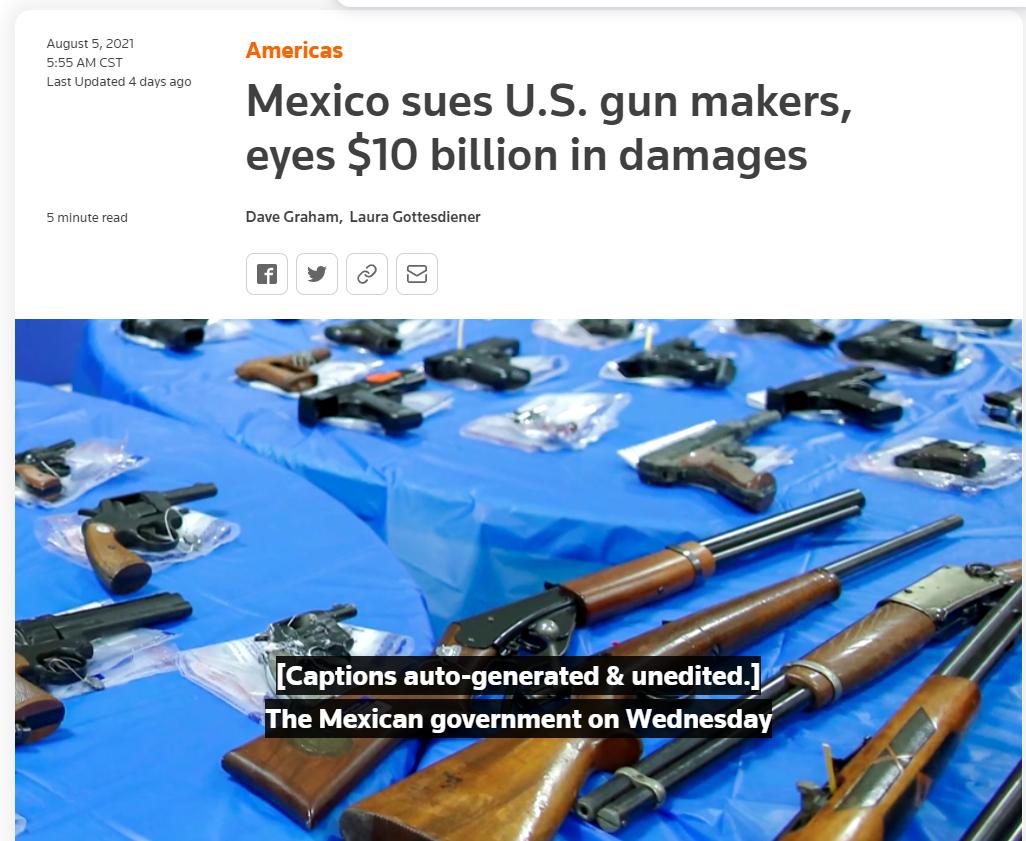 缴获毒贩三百多把M82,墨西哥政府一怒之下将巴雷特告上了法庭