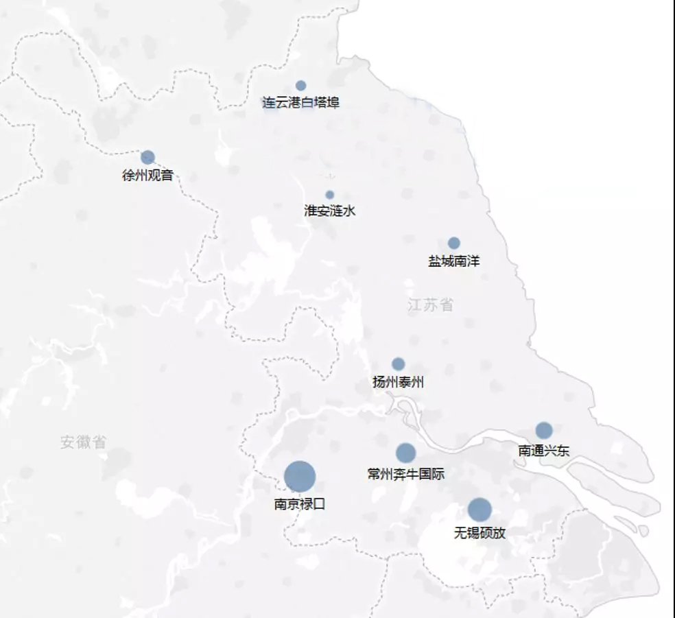 江苏新建的机场连云港机场,长三角机场连云港机场