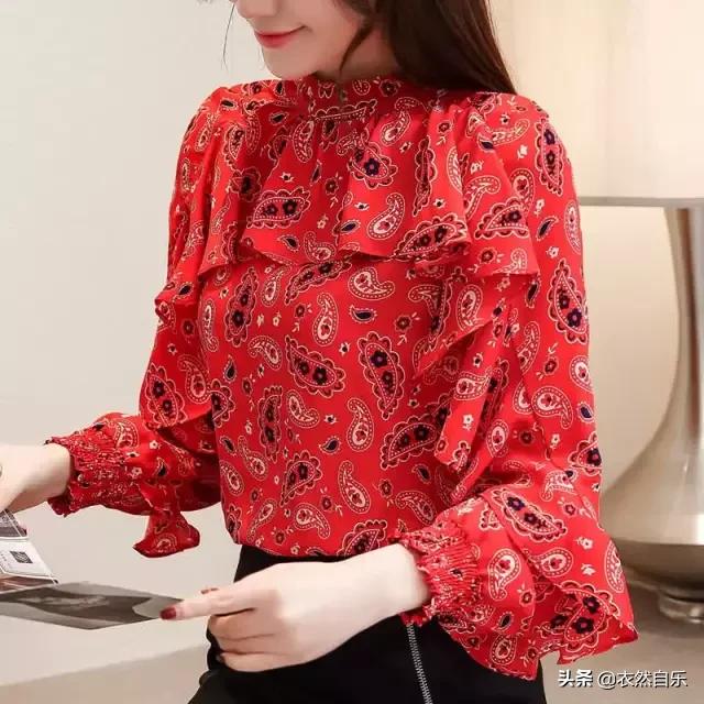 留心过这样的雪纺衫,减龄又洋气魅力款式经典而时尚优化身材比例