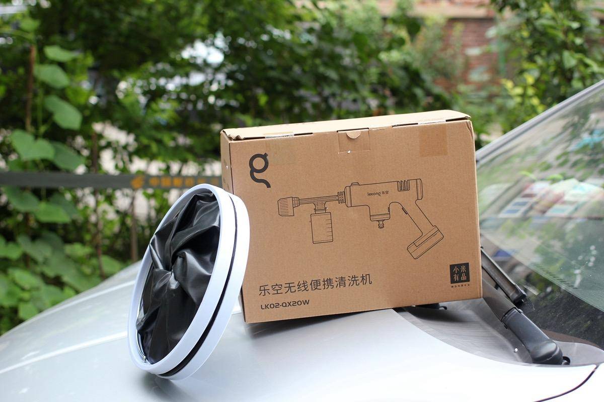 乐空手持锂电高压清洗机,小米有品清洁器