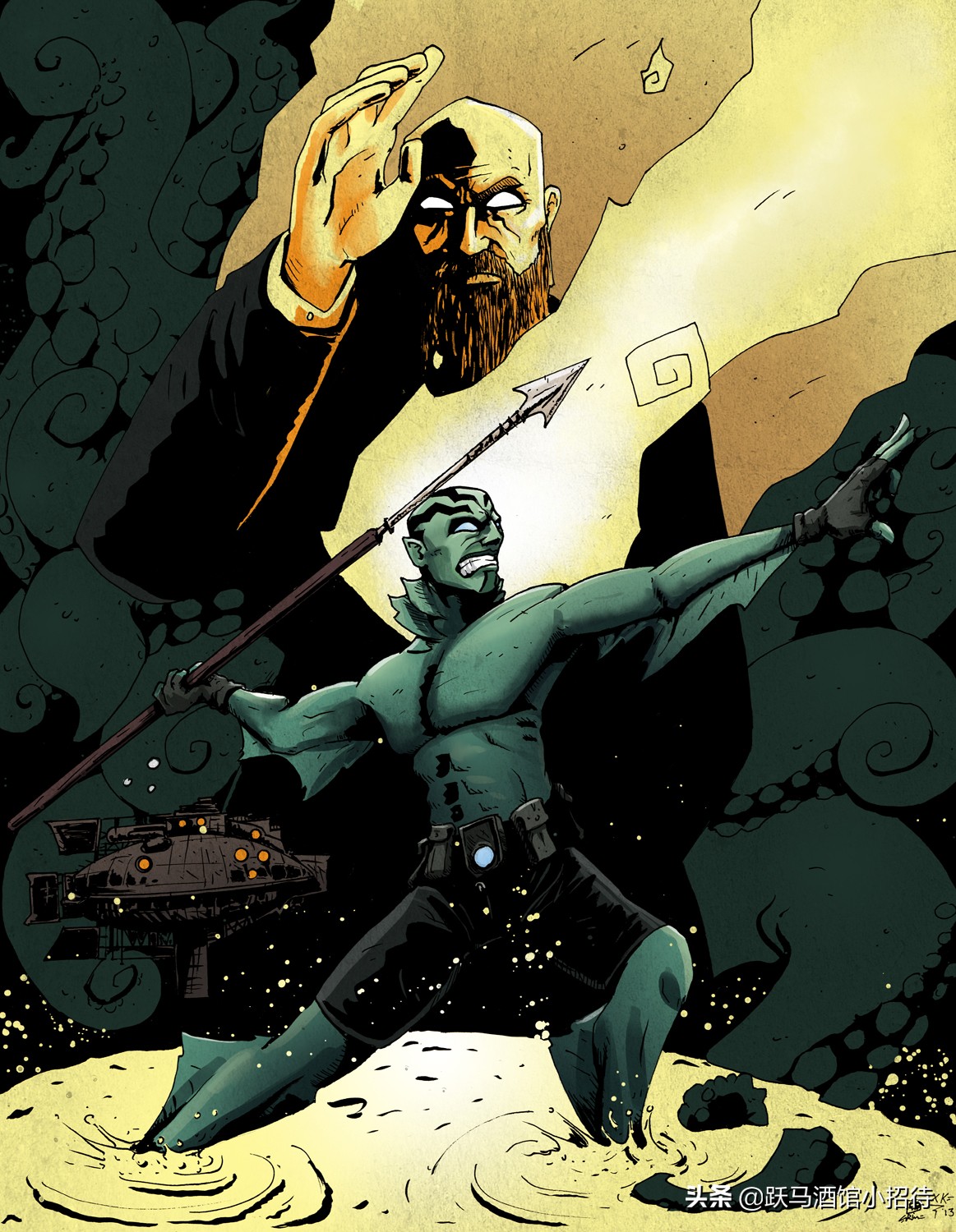 地狱男爵鱼人亚伯身世,地狱男爵鱼人亚伯扮演者