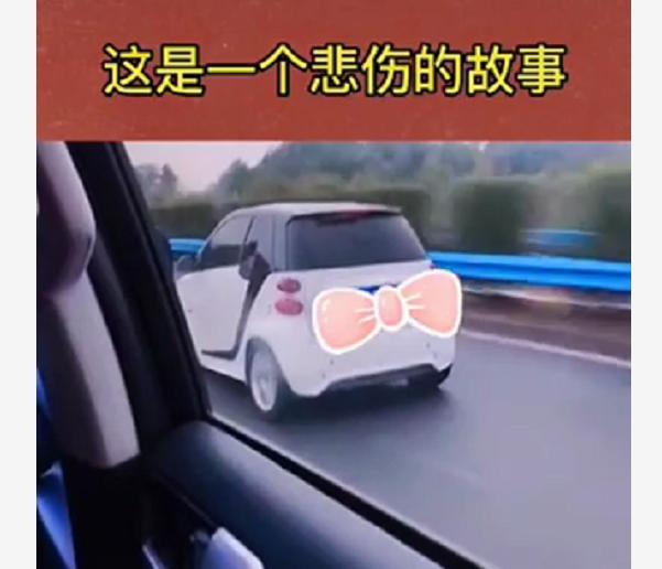 高速偶遇mini,高速偶遇奔驰v260l