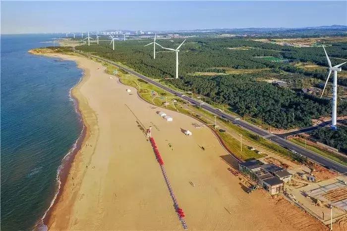 威海国际海水浴场八月份,威海海水浴场夏天
