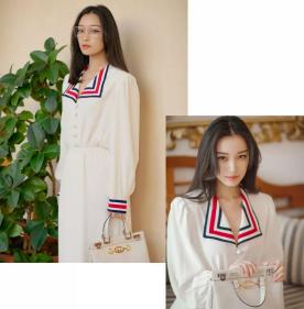 张靓颖古驰刀锋短袖,张靓颖古驰短袖