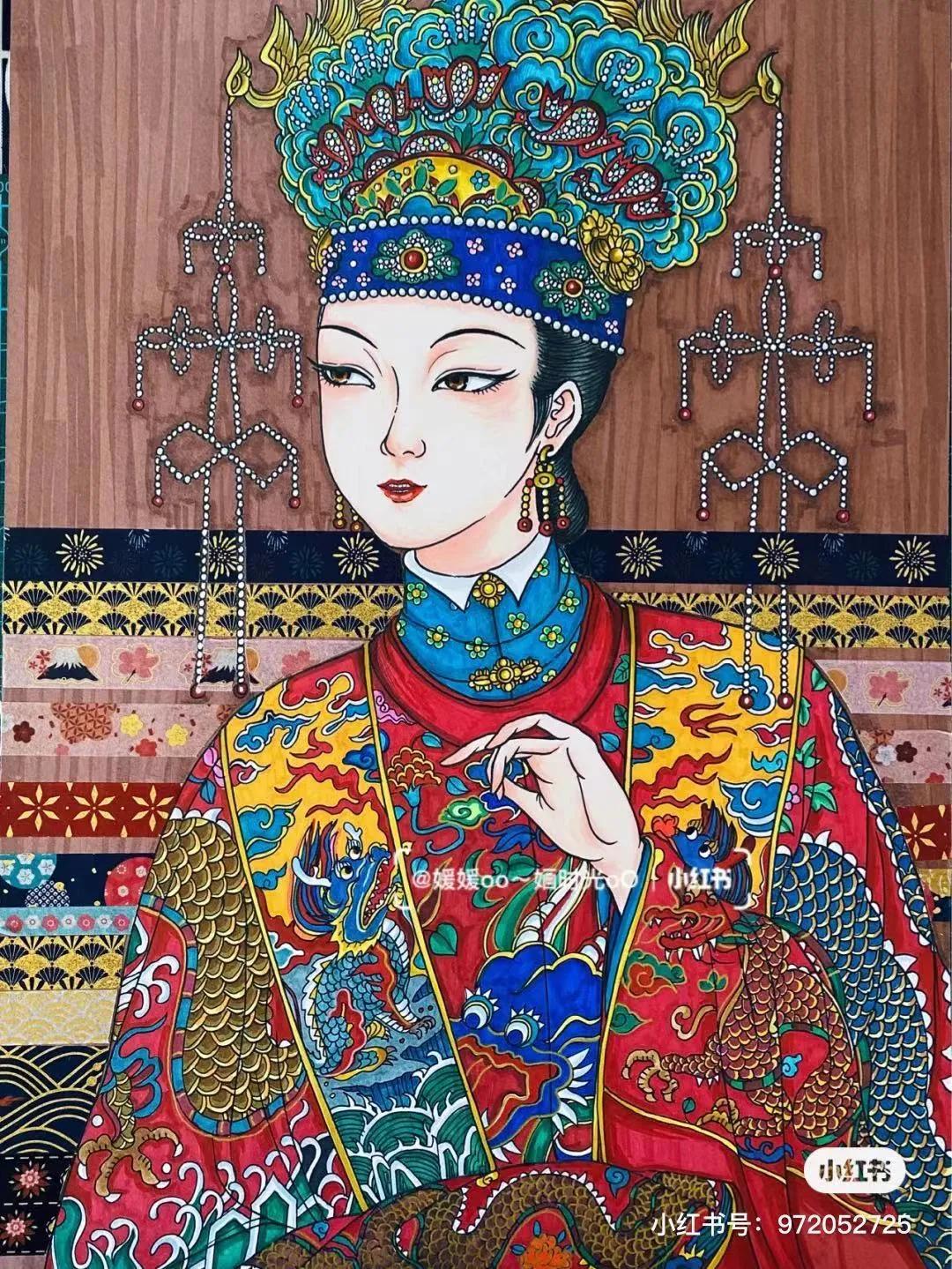 色彩缤纷的马克笔装饰画,60色的马克笔画简单的动漫画