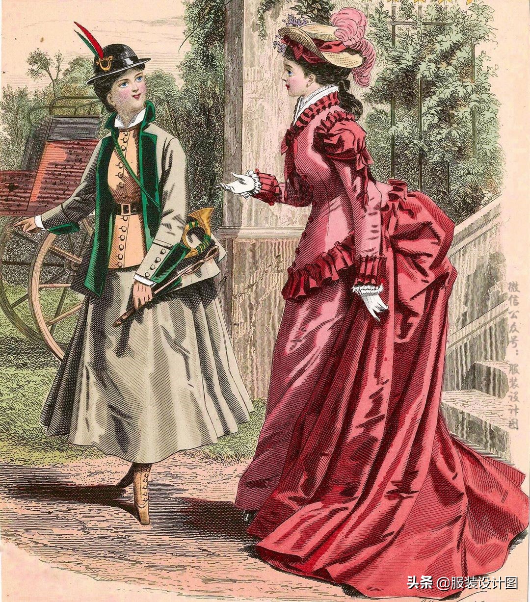 洛可可风格服装设计,服装设计巴洛克宫廷风图