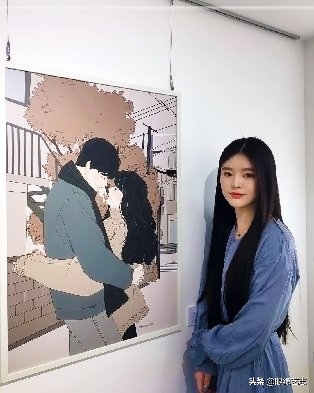 韩国插画温馨情侣,韩国插画幸福时光