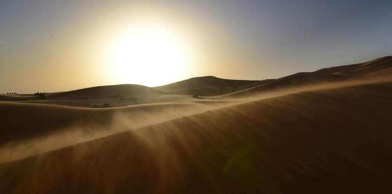 撒哈拉沙尘暴照片,撒哈拉沙漠沙尘暴实拍