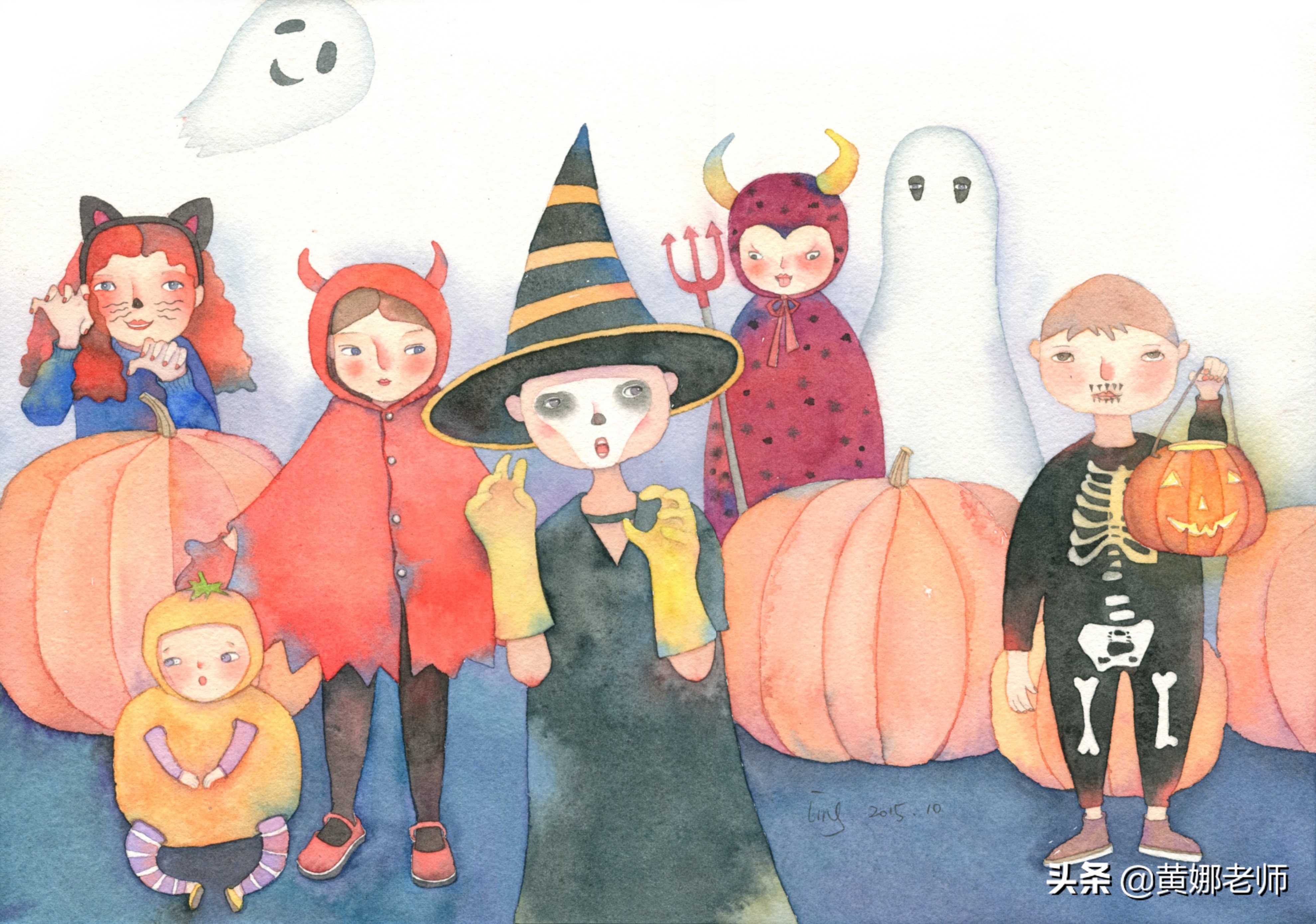 万圣节地铁扮鬼吓唬人,美女万圣节扮鬼吓唬人