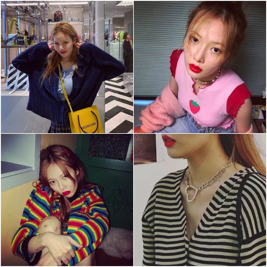 泫雅林允儿,泫雅衣品阁穿搭