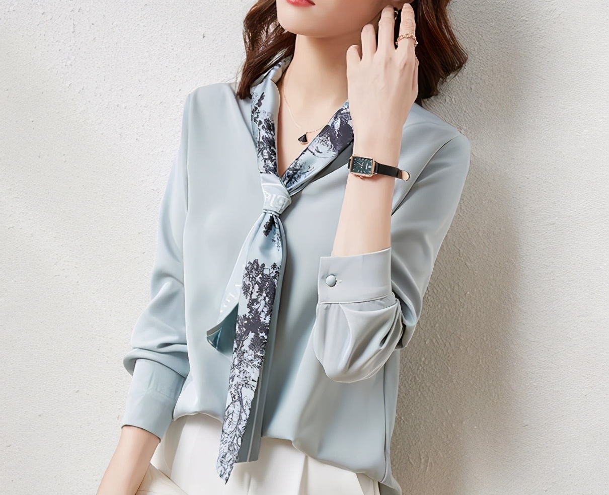 宽松雪纺衫怎么搭配好看,雪纺衫怎么搭配上衣好看