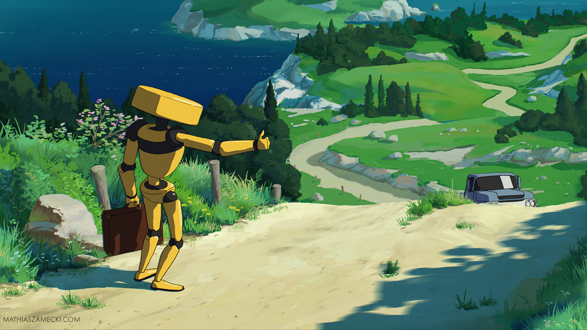 机器人Robo-bee的日常：这是绘本插画还是动漫原画？总之先睹为快