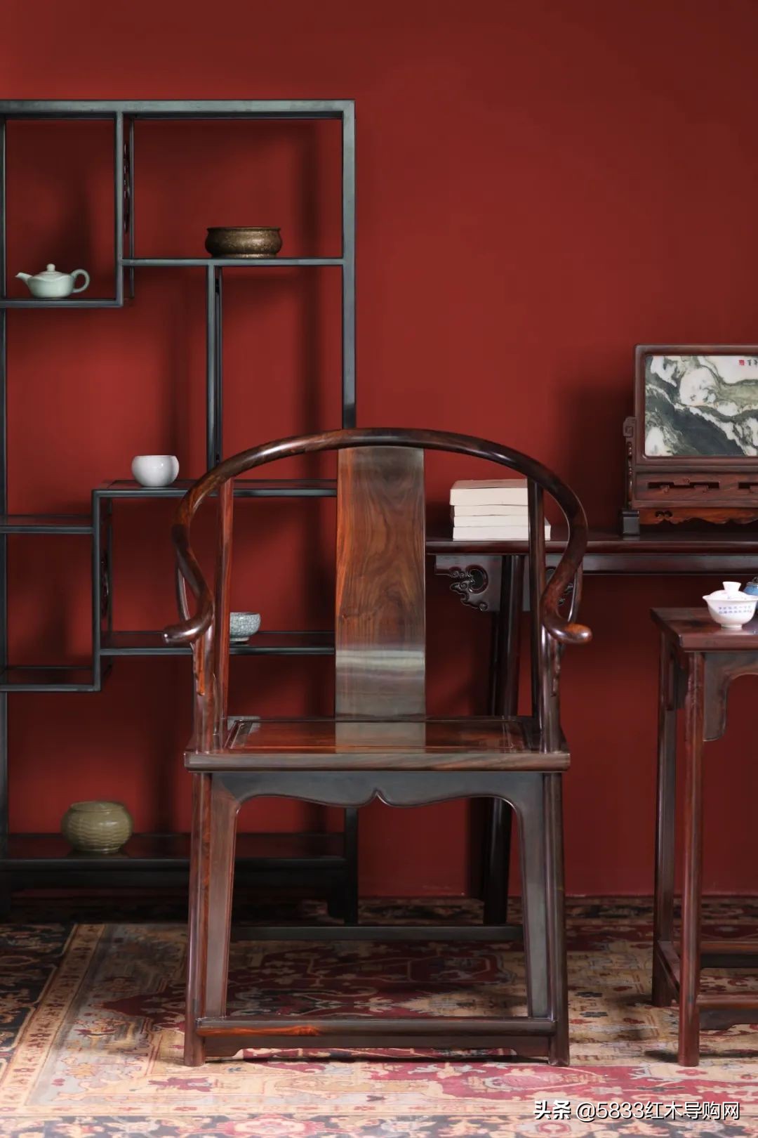 清式红木家具雕花,刺猬紫檀红木家具中式圈椅