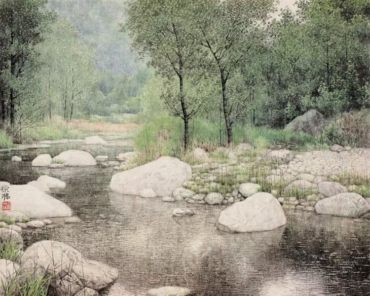 他不是美协会员，也从未参加过美展，作品却越来越引人注目