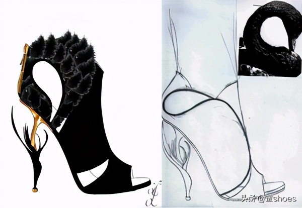 KerrieLuft花朵鞋跟的高跟鞋，让脚上开满鲜花的鞋子