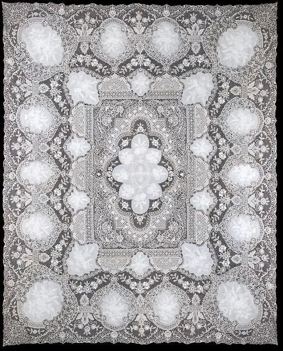 萧山花边手工图片大全,青州非遗纯手工花边