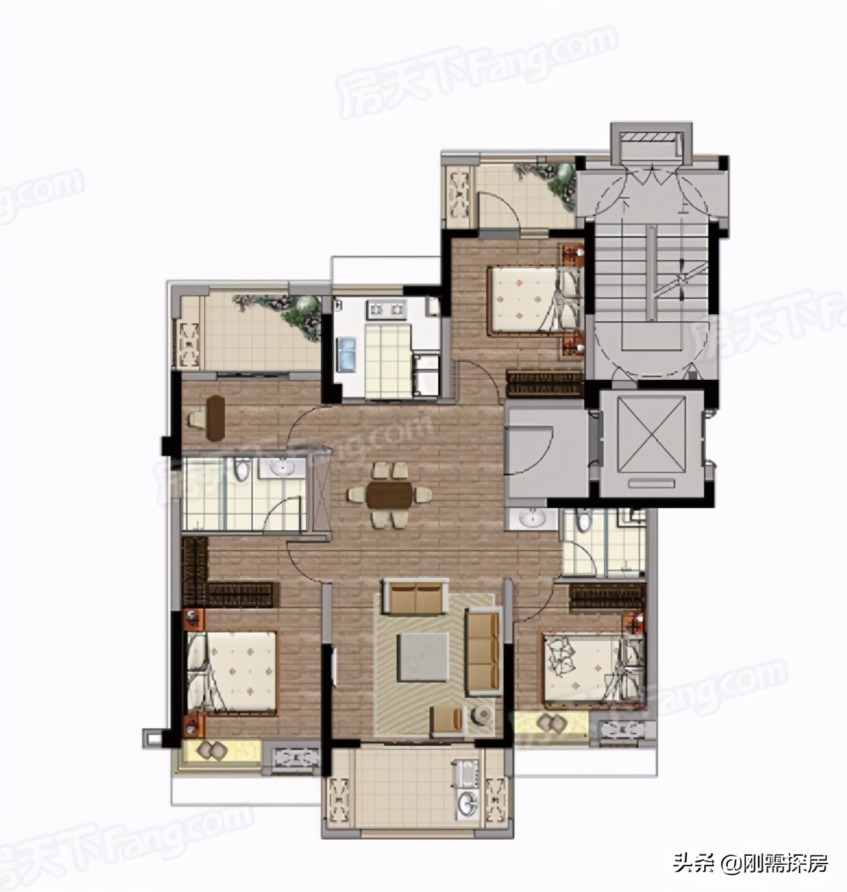 福州奥体万科翡翠之光71户型,福州奥体片区万科翡翠之光分析