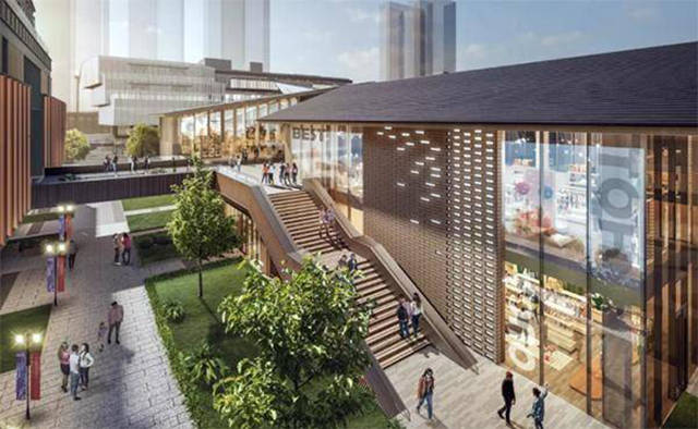 金大地庐州天街位置在哪,金大地新中式风格设计