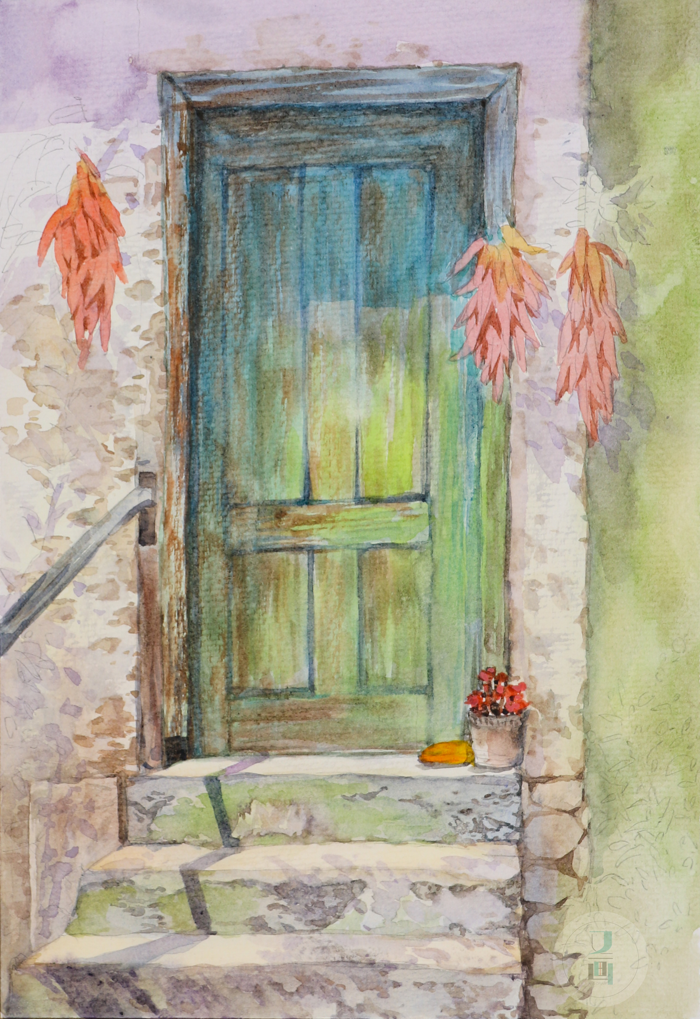 简单随性的水彩教程,水彩生动技巧视频