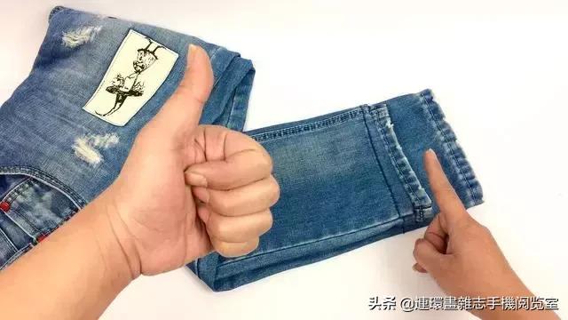 裤子太长了怎么改裤脚,裤子太长怎样编裤脚才不会掉下来