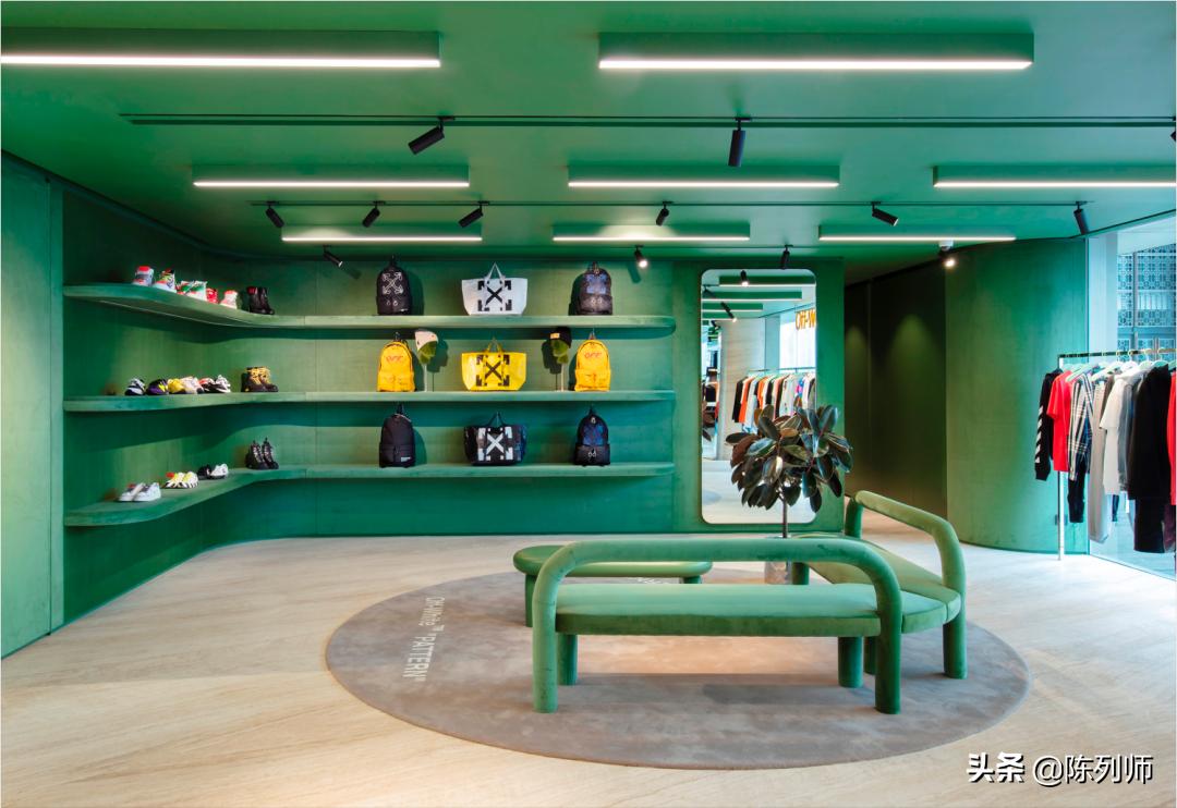 offwhite风格,白色品牌陈列搭配