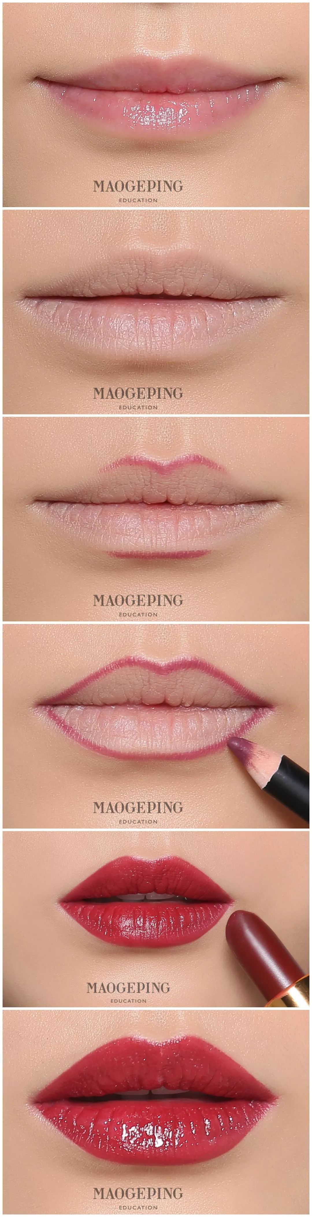 买了口红不会涂,买了很多口红没一个好看的