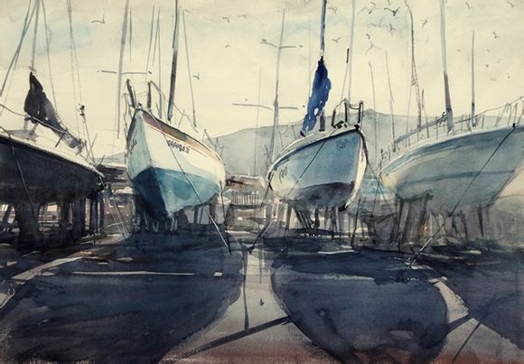 初学者结构素描步骤,酒杯素描绘画步骤